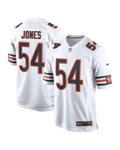 Men's Chicago Bears #54 Logan Jones White 2026 NFL Draft Game Jersey (White)