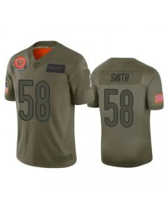 Men's Chicago Bears #58 Roquan Smith 2019 Camo Salute To Service Limited Stitched NFL Jersey