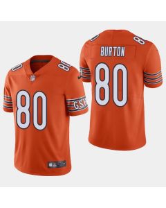 Men's Chicago Bears #80 Trey Burton Orange Vapor Untouchable Limited Stitched NFL Jersey