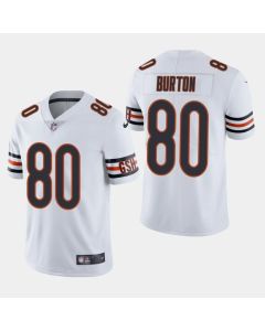 Men's Chicago Bears #80 Trey Burton White Vapor Untouchable Limited Stitched NFL Jersey