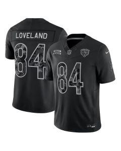 Men's Chicago Bears #84 Colston Loveland Nike Black 2026 Salute to Service Vapor F.U.S.E. Limited Jersey