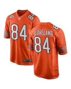 Men's Chicago Bears #84 Colston Loveland Orange Game Jersey