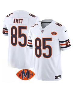 Men's Chicago Bears #85 Cole Kmet White 2025 F.U.S.E. With VMH Patch Vapor Untouchable Limited Stitched Football Jersey