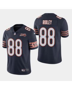 Men's Chicago Bears #88 Riley Ridley Navy 2019 100th Season Limited Stitched NFL Jersey