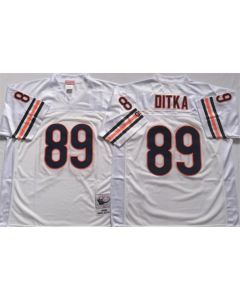 Men's Chicago Bears #89 DITKA White Limited Stitched Jersey
