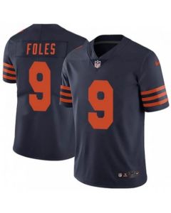Men's Chicago Bears #9 Nick Foles Navy Vapor Untouchable Limited Stitched Jersey