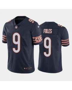 Men's Chicago Bears #9 Nick Foles Navy Vapor untouchable Limited Stitched Jersey
