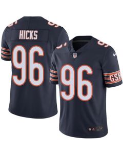 Men's Chicago Bears #96 Akiem Hicks Navy Blue Vapor Untouchable Limited Stitched NFL Jersey