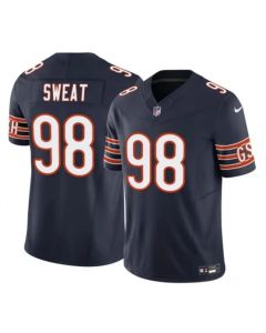 Men's Chicago Bears #98 Montez Sweat Navy 2023 F.U.S.E. Vapor Stitched Football Jersey