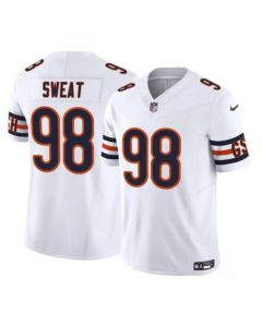 Men's Chicago Bears #98 Montez Sweat White 2023 F.U.S.E. Vapor Stitched Football Jersey