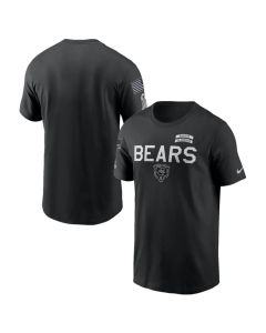 Men's Chicago Bears Black 2026 Salute to Service Sideline Dri-FIT T-Shirt