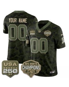 Men's Chicago Bears Camo 2026 Salute to Service Vapor F.U.S.E. Limited Custom Jersey (Style 3)