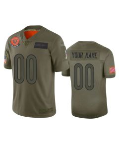 Men's Chicago Bears Customized 2019 Camo Salute To Service NFL Stitched Limited Jersey