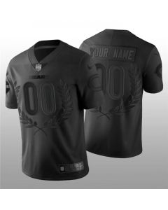 Men's Chicago Bears Customized Black MVP Stitched Limited Jersey