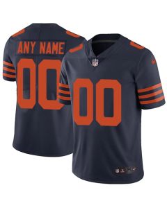 Men's Chicago Bears Customized Navy Blue Alternate Vapor Untouchable NFL Stitched Limited Jersey