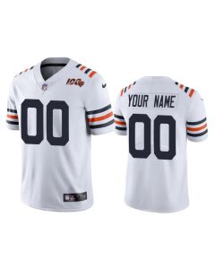 Men's Chicago Bears Customized White 2019 100th Season Limited Stitched NFL Jersey