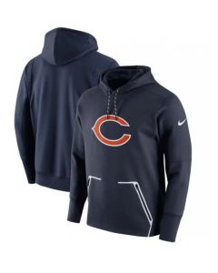 Men's Chicago Bears Navy Champ Drive Vapor Speed Pullover Hoodie