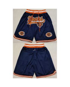 Men's Chicago Bears Navy Shorts (Run Small) (Navy)