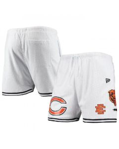 Men's Chicago Bears Pro White/Black Mesh Shorts (Black White)