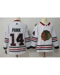 Men's Chicago Blackhawks #14 Richard Panik White Stitched NHL Jersey
