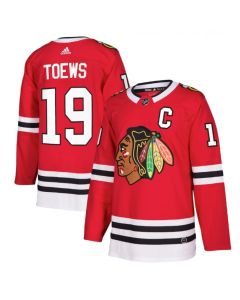 Men's Chicago Blackhawks #19 Jonathan Toews Red Stitched NHL Jersey
