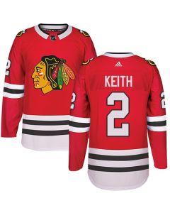 Men's Chicago Blackhawks #2 Duncan Keith Red Stitched NHL Jersey