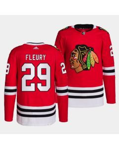 Men's Chicago Blackhawks #29 Marc-Andre Fleury Red Stitched Jersey
