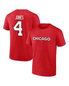 Men's Chicago Blackhawks #4 Seth Jones Red T-Shirt
