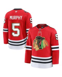 Men's Chicago Blackhawks #5 Connor Murphy Red Centennial Premium Jersey