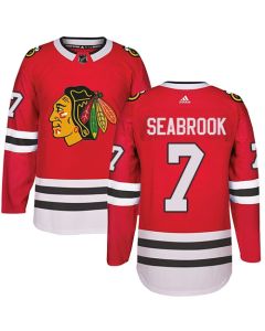 Men's Chicago Blackhawks #7 Brent Seabrook Red Stitched NHL Jersey
