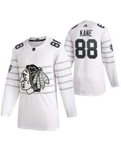 Men's Chicago Blackhawks #88 Patrick Kane 2020 White All Star Stitched NHL Jersey