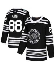 Men's Chicago Blackhawks #88 Patrick Kane Black 2019 Winter Classic Stitched NHL Jersey