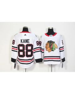 Men's Chicago Blackhawks #88 Patrick Kane White Stitched NHL Jersey