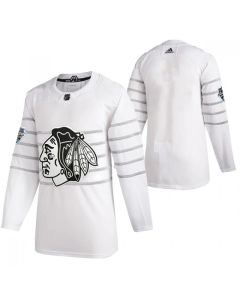 Men's Chicago Blackhawks Blank 2020 White All-Star Stitched Jersey