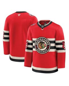 Men's Chicago Blackhawks Blank Red 2024-25 Winter Classic Stitched Hockey Jersey
