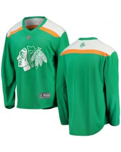 Men's Chicago Blackhawks Green 2019 St. Patrick's Day Stitched NHL Jersey