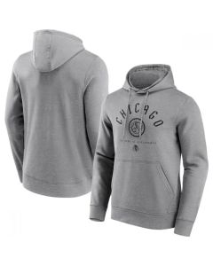 Men's Chicago Blackhawks Grey College Stamp Hoodie