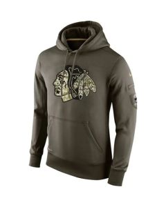 Men's Chicago Blackhawks Salute To Service NHL Hoodie
