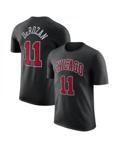 Men's Chicago Bulls #11 DeMar DeRozan Red 2022/23 Statement Edition Name & Number T-Shirt