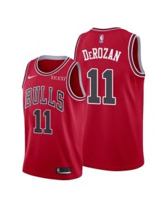 Men's Chicago Bulls #11 DeMar DeRozan Red Stitched Basketball Jersey