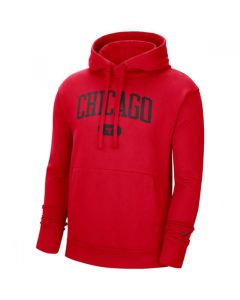 Men's Chicago Bulls 2021 Red Heritage Essential Pullover Hoodie