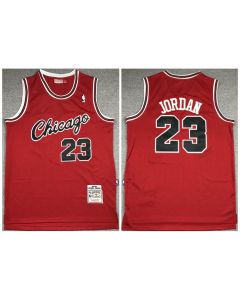 Men's Chicago Bulls #23 Michael Jordan 1984-85 Red Throwback Stitched Jersey (Red)