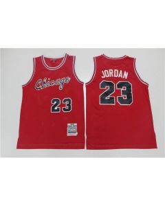 Men's Chicago Bulls #23 Michael Jordan 1984-85 Red Throwback Stitched Jersey