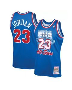 Men's Chicago Bulls #23 Michael Jordan 1993 Blue All-Star Throwback Swingman Stitched NBA Jersey