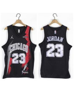 Men's Chicago Bulls #23 Michael Jordan Black Stitched Basketball Jersey (Style 4)