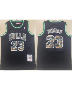 Men's Chicago Bulls #23 Michael Jordan Black Stitched Jersey (Style 3)