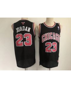 Men's Chicago Bulls #23 Michael Jordan Black Stitched Jersey (Style 4)