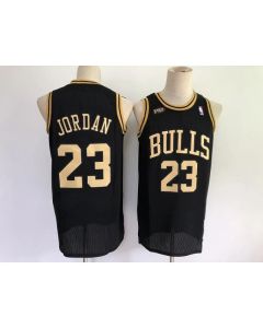 Men's Chicago Bulls #23 Michael Jordan Black Stitched Jersey