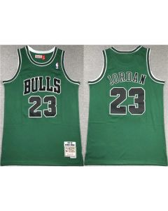 Men's Chicago Bulls #23 Michael Jordan Green 1997-98 Stitched Basketball Jersey