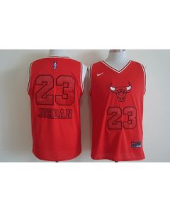 Men's Chicago Bulls #23 Michael Jordan Red Bull Head Fashion Stitched NBA Jersey